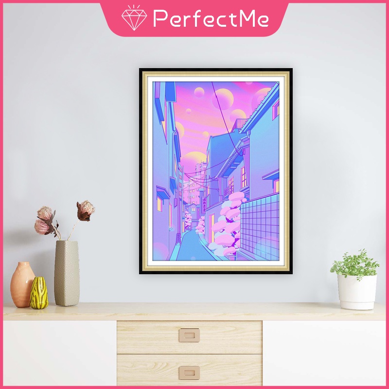 Bộ tranh đính đá 5D tự làm hình phong cảnh độc đáo kích thước 30x40cm