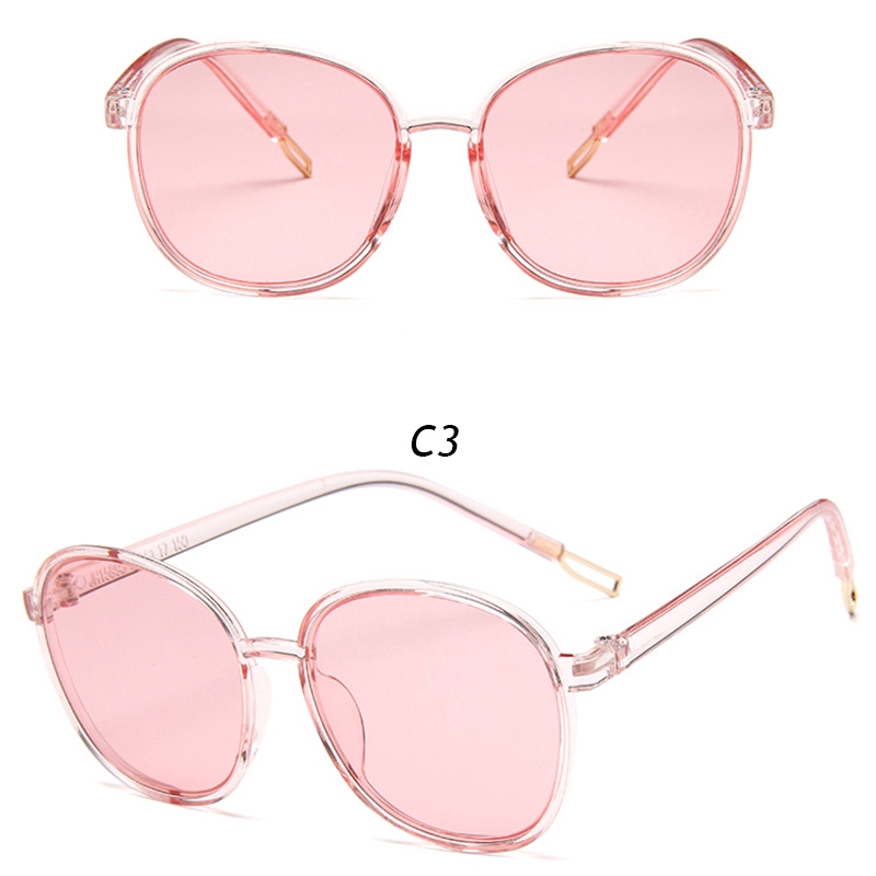 Kính Mát Gọng Tròn Chống Tia Uv Phong Cách Hàn Quốc