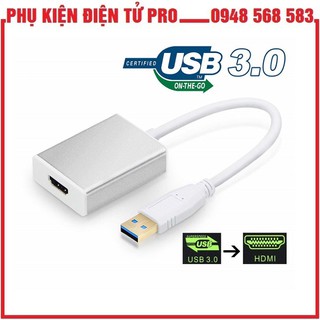 Đầu Chuyển Đổi Usb 3.0 Sang Hdmi Hỗ Trợ Full Hd 1080P/2K - Từ Laptop, Máy Tính Ra Tv,  Máy Chiếu, Màn Hình Máy Tính