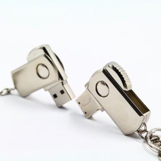 Silver High SpeedMetal USB 1GB-64GB Memory Drive with ​​Pendrive Gift