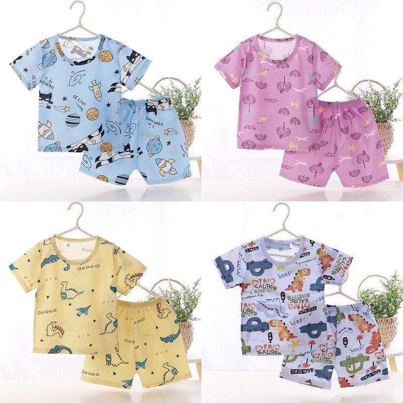 Set Đồ 2 Món Thời Trang Mùa Hè Cho Bé Trai 1-5 Tuổi