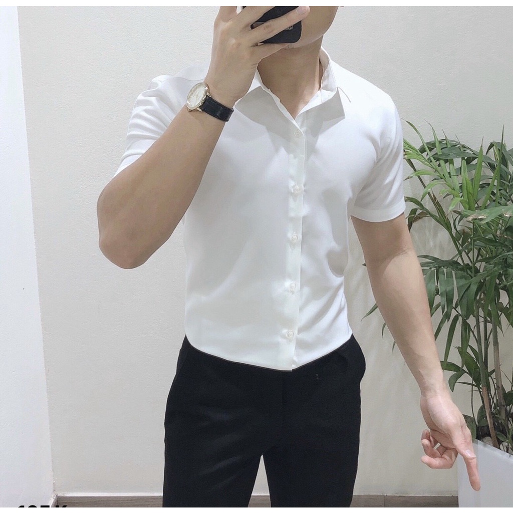 SƠMI TRẮNG ACOOLA VNXK VẢI TRƠN CHỐNG NHĂN GIÁ TẬN XƯỞNG