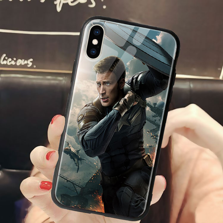 Ốp Đt Độc Iphone 11 Pro In Hình Captain America CASESPOT Cho 6 6S 7 8 Plus X Xs Xr 11 Pro Max 12 Min