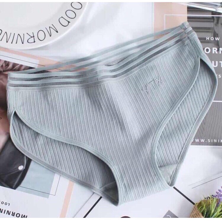 QUẦN LÓT COTTON GÂN TĂM