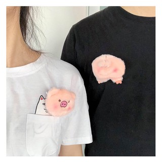 Móc khoá kèm ghim Mông mặt heo |Hubeshop