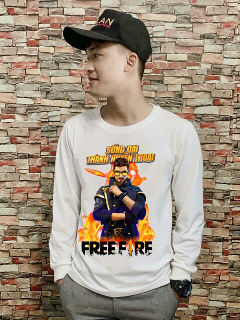 ( tặng kèm móc khóa )áo Free Fire dài tay thu đông mẫu mới ALOK Notora in tại shop | BigBuy360 - bigbuy360.vn