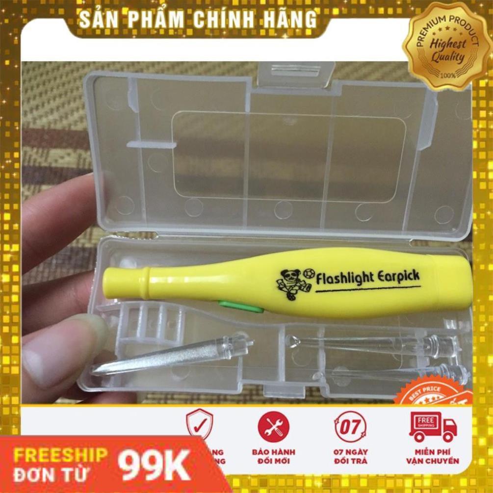 Combo 2 dụng cụ lấy ráy tai có đèn kèm hộp nhiều màu