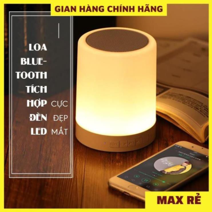 Loa Bluetooth Tích Hợp Đèn LED Cực Đẹp – Loa Bluetooth Đổi Màu Kiêm Đèn Ngủ, Âm Thanh Vòm, Bass Siêu Trầm
