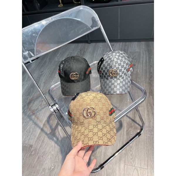 Nón kết lưỡi trai G.c sắt nẹp viền đỏ đậm chất thể thao unisex unisex