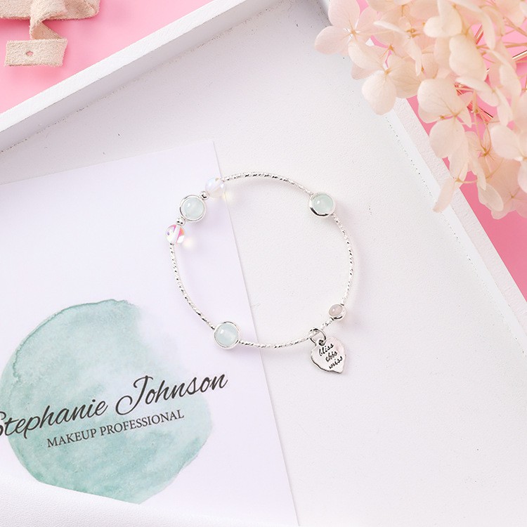 XiaoboACC Vòng Tay Trang Trí Hạt Pha Lê Phong Cách Hàn Quốc Thanh Lịch Cho Nữ | BigBuy360 - bigbuy360.vn