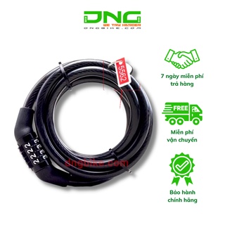 Khóa dây xe đạp 4 Số Bicycle Lock mã khóa cố định
