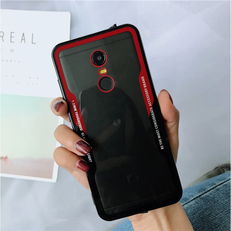 Ốp điện thoại trong suốt viền chữ đẹp mắt cho điện thoại Xiaomi Redmi Note 4 4X 5 pro Redmi 5 5plus