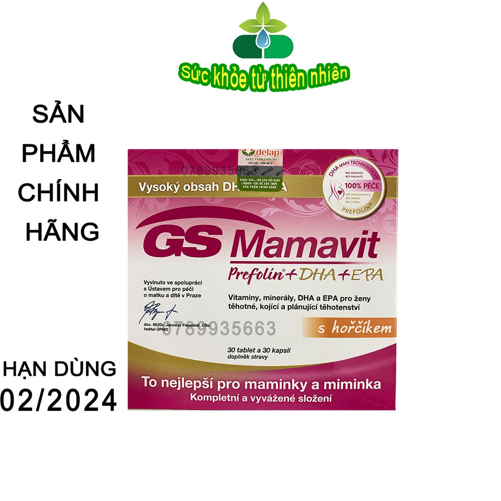 GS Mamavit Prefolin DHA Cung Cấp Dưỡng Chất Cần Thiết Cho Phụ Nữ Mang Thai Và Cho Con Bú