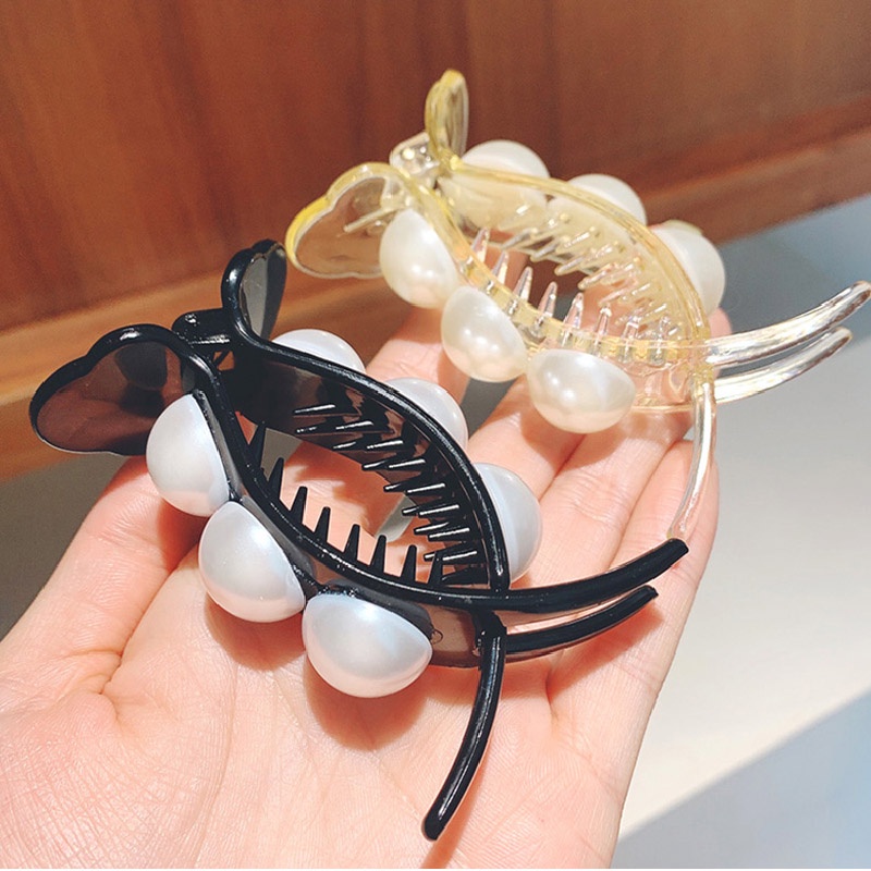 Kẹp tóc gắn ngọc trai đáng yêu cho nữ