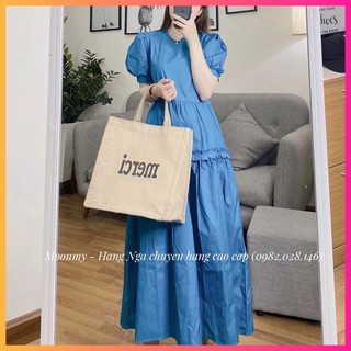 Váy/ Đầm suông tiểu thư tay phồng phối bèo siêu xinh - Mymoon