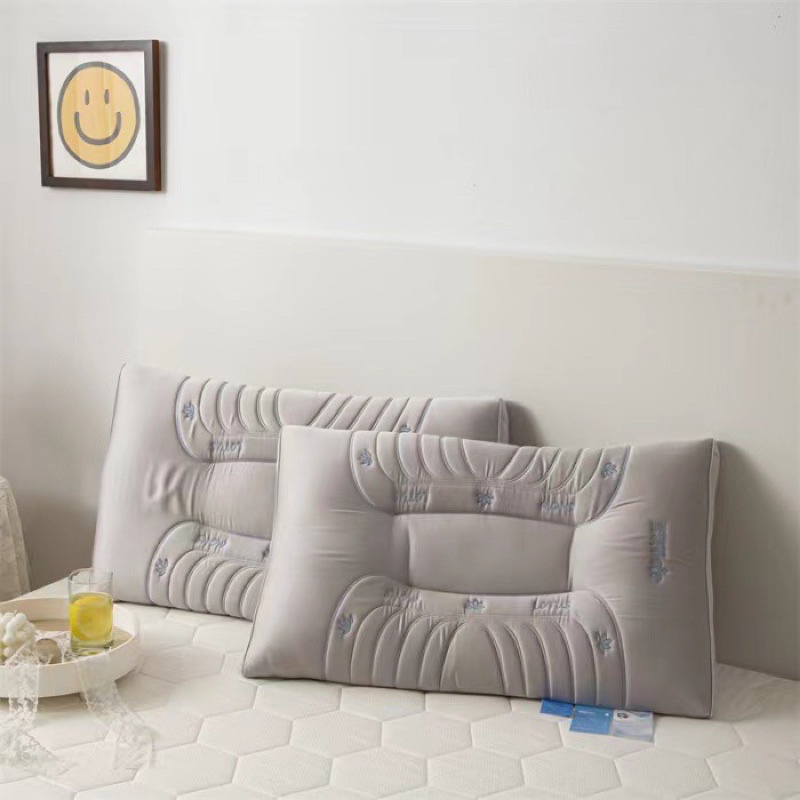 Gối trần cao su non cao cấp thế hệ mới êm mềm mại lụa tensel 80s cho cảm giác ngủ nhon