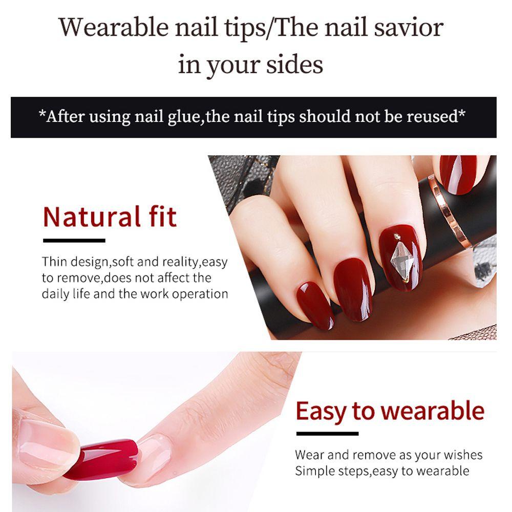 Set 24 Móng Tay Giả Có Thể Tháo Rời