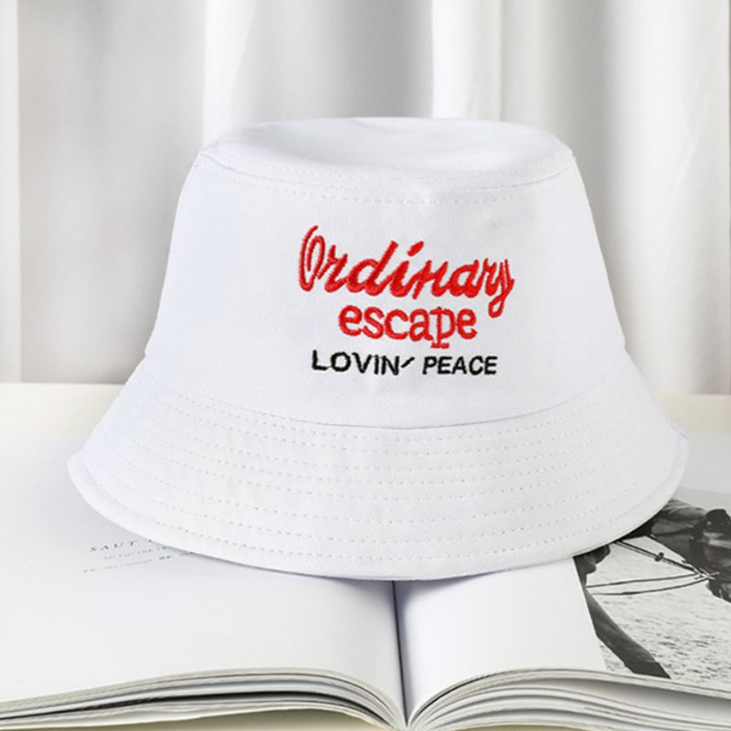 Nón Tai Bèo Rộng Vành Thêu Chữ 22 Màu Thời Trang Mùa Hè Cho Nữ