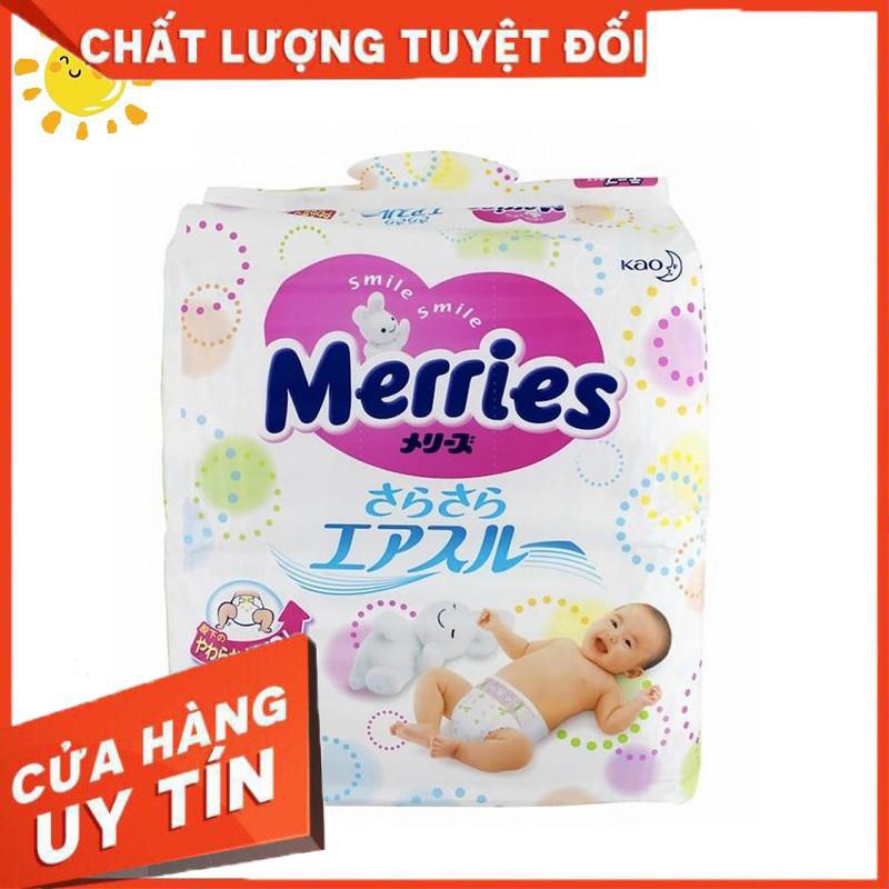 ❣️Bỉm Merries cộng miếng❣️  nội địa Nhật loại dán đủ size SS90+6(NB), S82+6, M64+4