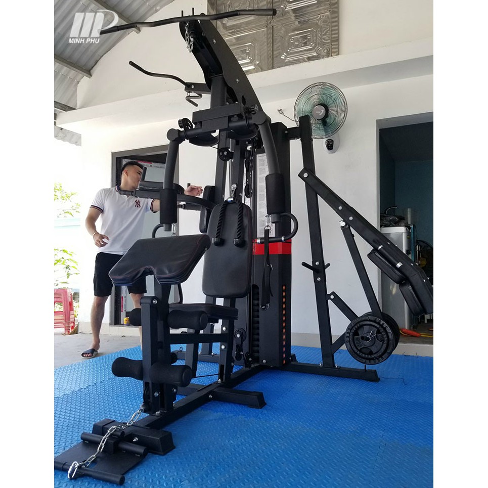 [Hàng chuẩn] Giàn tạ đa năng JL-908S ⚡ Dụng cụ tập GYM đa năng có squat ⚡ Máy tập thể hình trên 52 bài tập