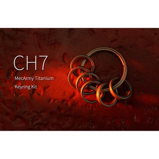 Bộ ring móc khóa titanium MecArmy CH7 ( 1 ring chủ và 6 ring phụ )