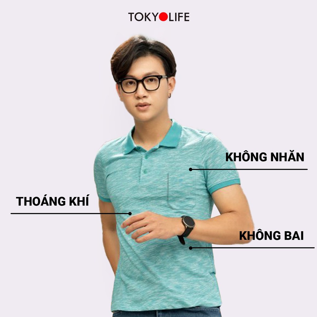 [Mã WABRTKL12 giảm 10% đơn 250K] Áo phông Polo Nam TOKYOLIFE cổ Đức I733-054E | BigBuy360 - bigbuy360.vn