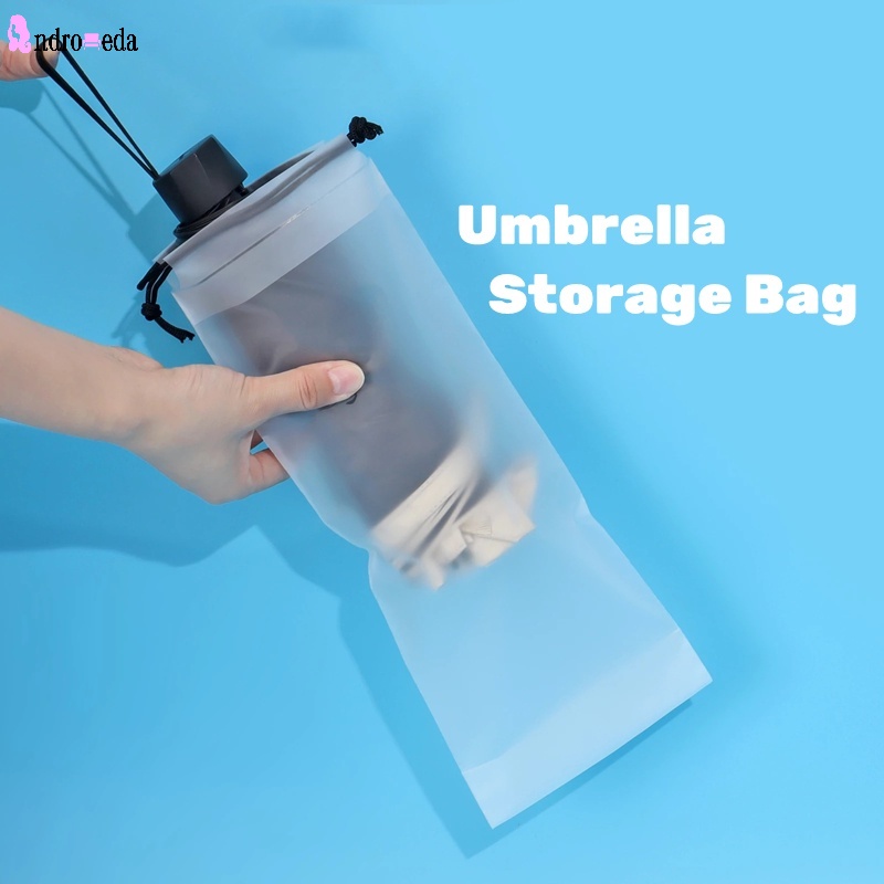 1 Túi Nhựa Đựng Dù Trong Suốt Chống Nước Có Dây Rút Kích Thước 33X13cm