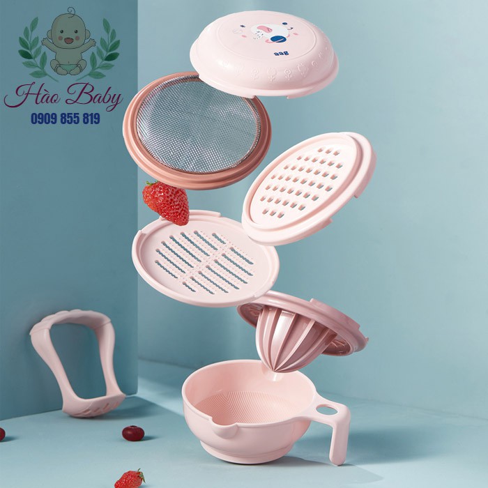 [Haobaby2018] Bộ chế biến ăn dặm kiểu nhật cao cấp đa năng nhiều chi tiết cho bé tập ăn