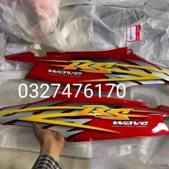 Bộ nhựa dàn áo xe WAVE RS 100 màu đỏ zin chính hãng