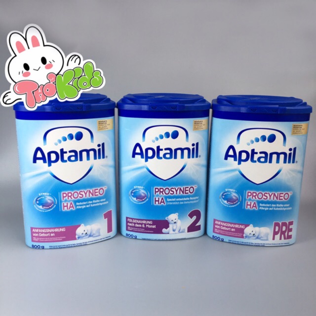 Sữa Aptamil Prosyneo HA - Dòng sữa tp1p - Dành Cho Bé Dị Ứng Sữa Bò - Loại 800g - Aptamil Đức Hàng Nội Địa