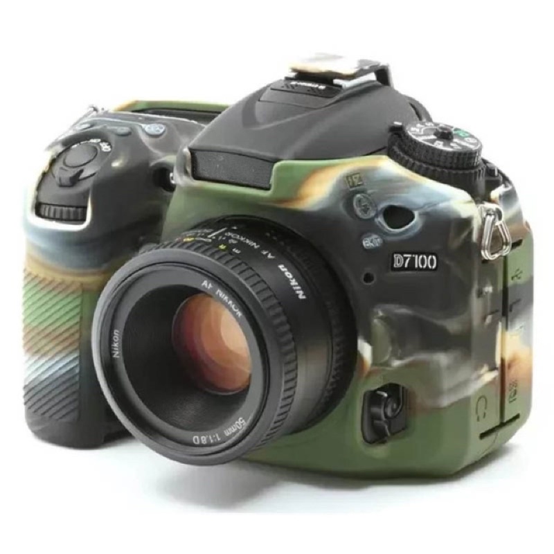 Vỏ cao su - Cover máy ảnh Nikon D7000 (màu đen/màu camo)