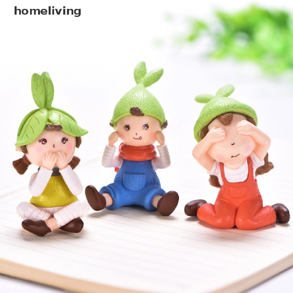 Tượng hình bé gái nhỏ cổ tích đáng yêu dành cho trang trí sân vườn tiểu cảnh thủ công làm quà tặng