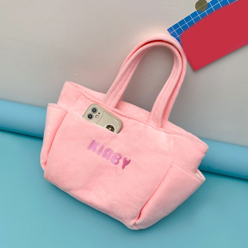 Túi Xách Tay Bằng Nhung Lông Thiết Kế Hình Anime Dễ Thương Dành Cho Nữ