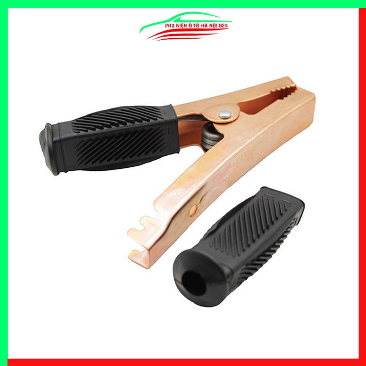 Bộ 2 Kẹp Ác Quy, Kẹp Cá Sấu Câu Bình Ô Tô 500A Cỡ Lớn 17x13x5cm