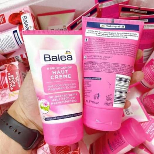 Kem tẩy lông và kem dưỡng sau wax làm dịu da Balea, tẩy lông và ức chế mọc lông Balea-Nội địa Đức
