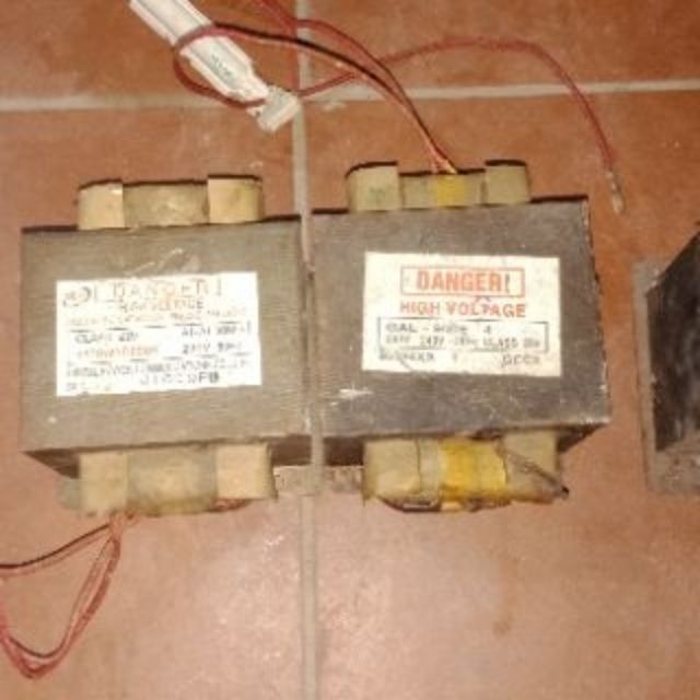 Biến áp lò vi sóng sống 2 cuộn.thay lò vi sóng