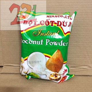 Túi x10 gói bột cốt dừa minaco hiệu quả đảo 50g