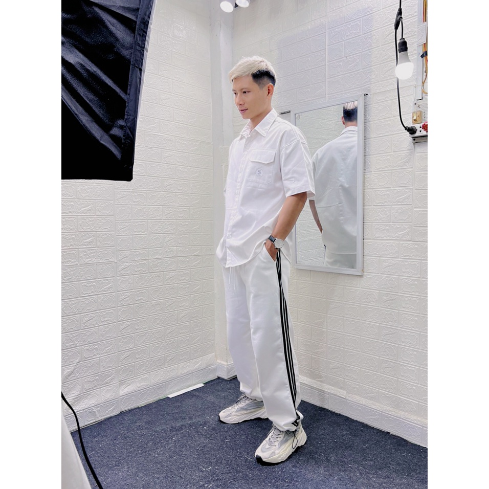 Áo Sơ Mi Kaki HOME Tay Ngắn 1 túi Cổ Điển, Phong Cách unisex 1HT