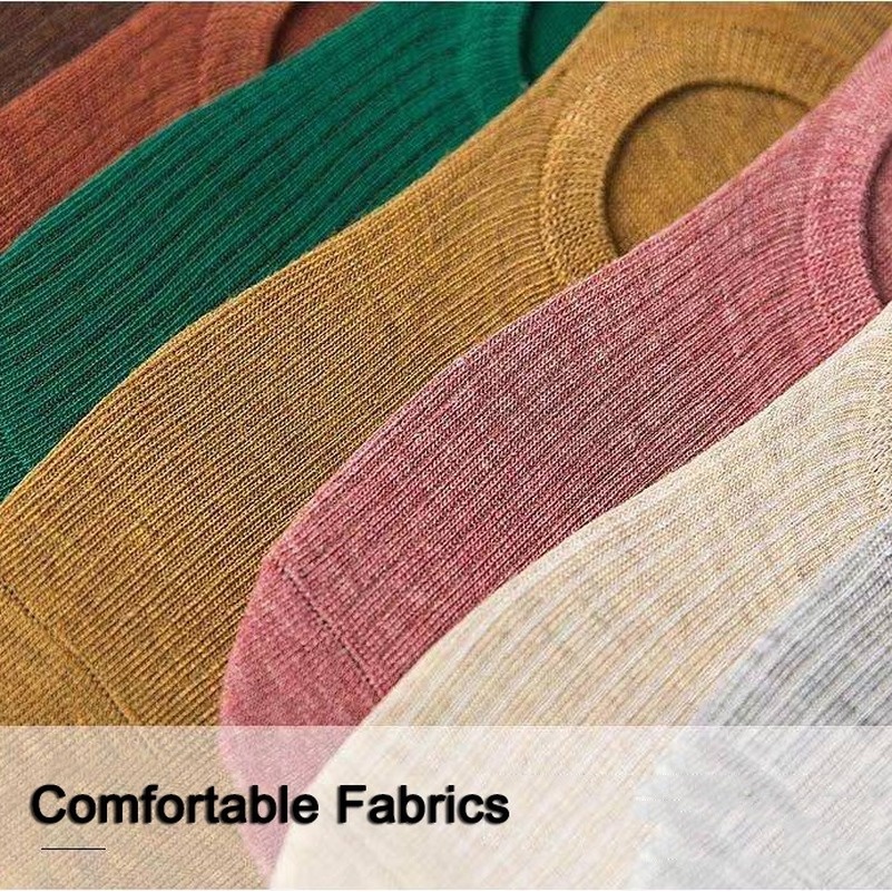 Vớ Cotton Cổ Thấp Chống Trượt Thoáng Khí Nhiều Màu Sắc Thời Trang Xuân Hè Cho Nữ