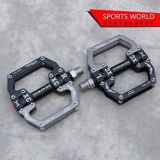 Pedal bàn đạp MTB trục bạc đạn, cốt phi 14mm nhôm CNC nhẹ 400gr - 909C