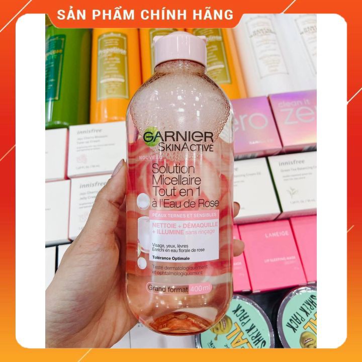 Nước Tẩy Trang GARNIER Pháp 400ml làm sạch lớp trang điểm, dịu nhẹ không khô da | BigBuy360 - bigbuy360.vn