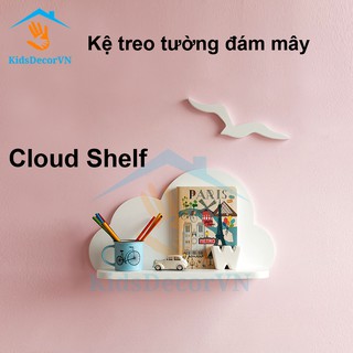 Kệ Đám Mây treo tường trang trí phòng trẻ em kệ treo tường phong cách bắc âu cloud shelf