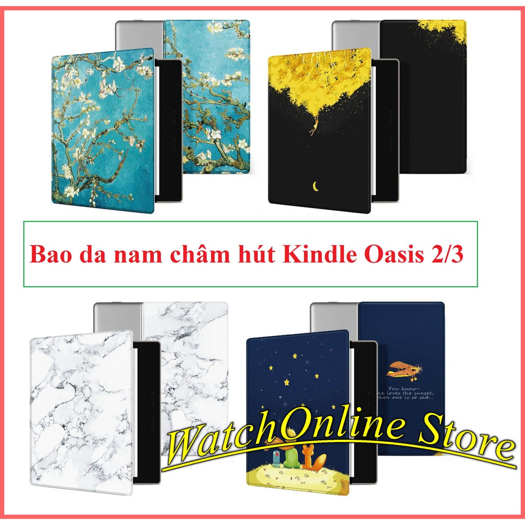 [Hút nam châm] Bao da kindle oasis 2 oasis 3 hút nam châm origami Cover kindle oasis 2 oasis 3 | BigBuy360 - bigbuy360.vn