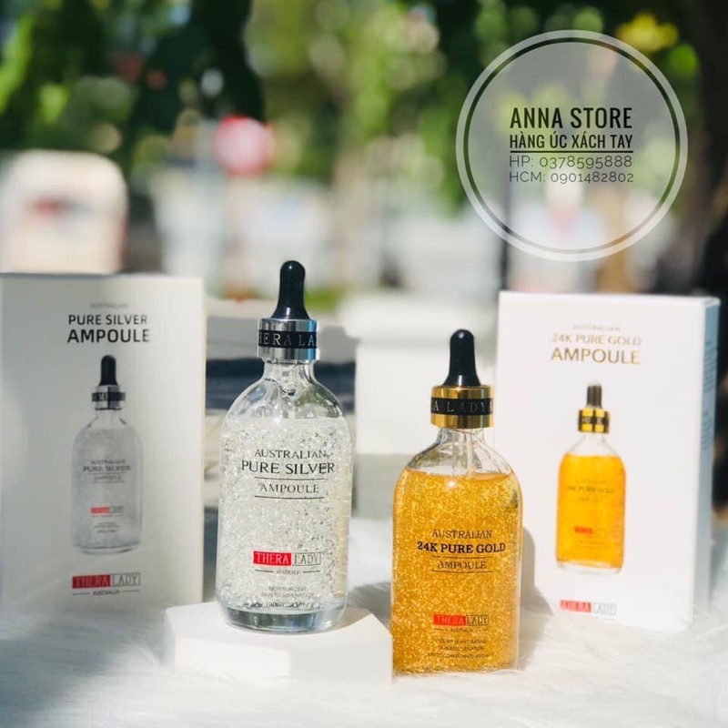 Serum vàng 24k Thera Lady  GIÚP TRẮNG SÁNG DA, HỖ TRỢ DA TĂNG CƯỜNG ẨM VÀ SÁNG KHỎE