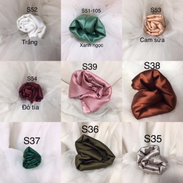 Lụa satin - đủ mầu | BigBuy360 - bigbuy360.vn