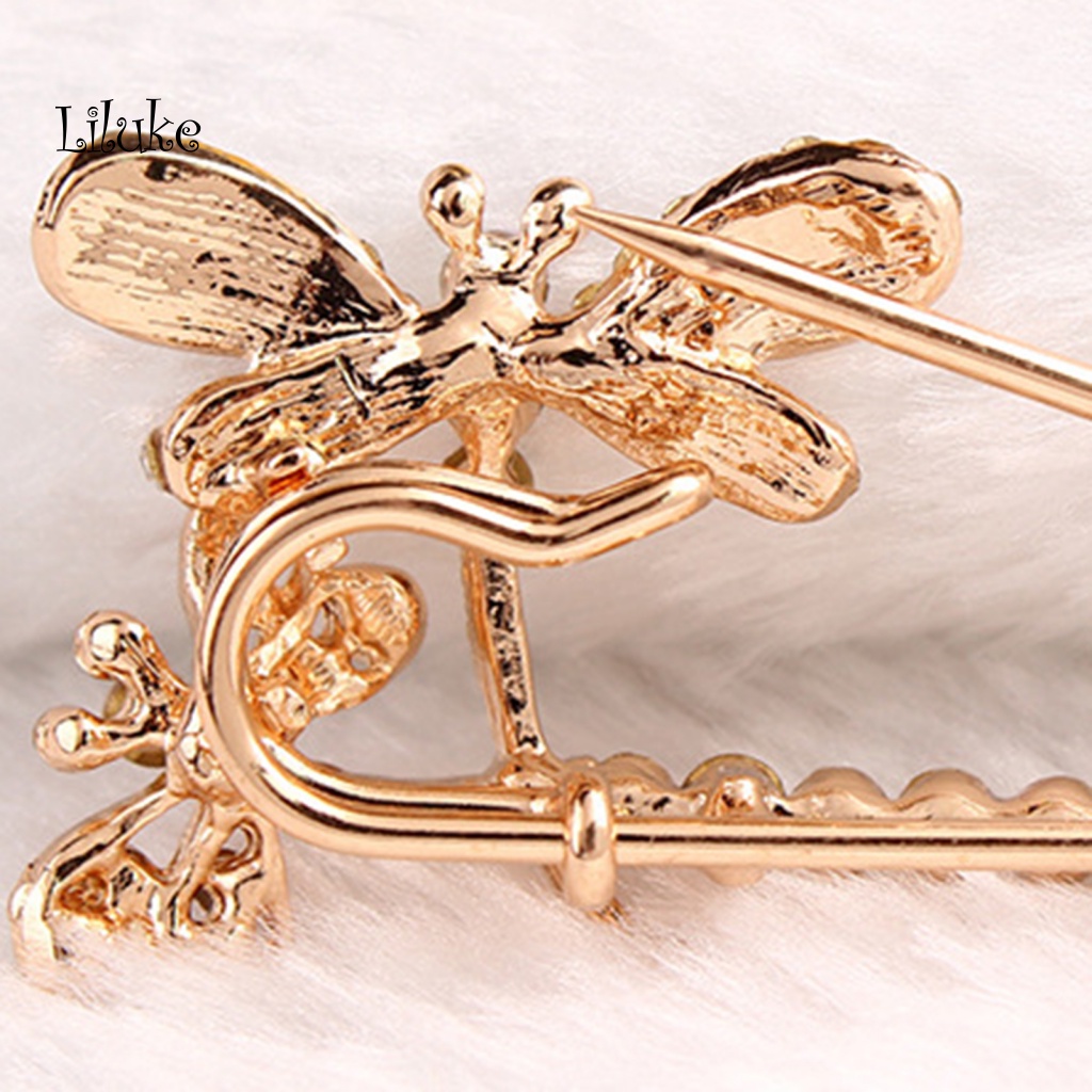 Ghim Cài Áo Hình Chuồn Chuồn Đính Đá Nhân Tạo Thời Trang Cho Nữ