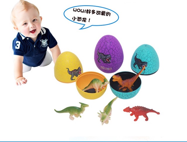 ĐỒ CHƠI TRỨNG KHỦNG LONG  CHO BÉ_12 MẪU