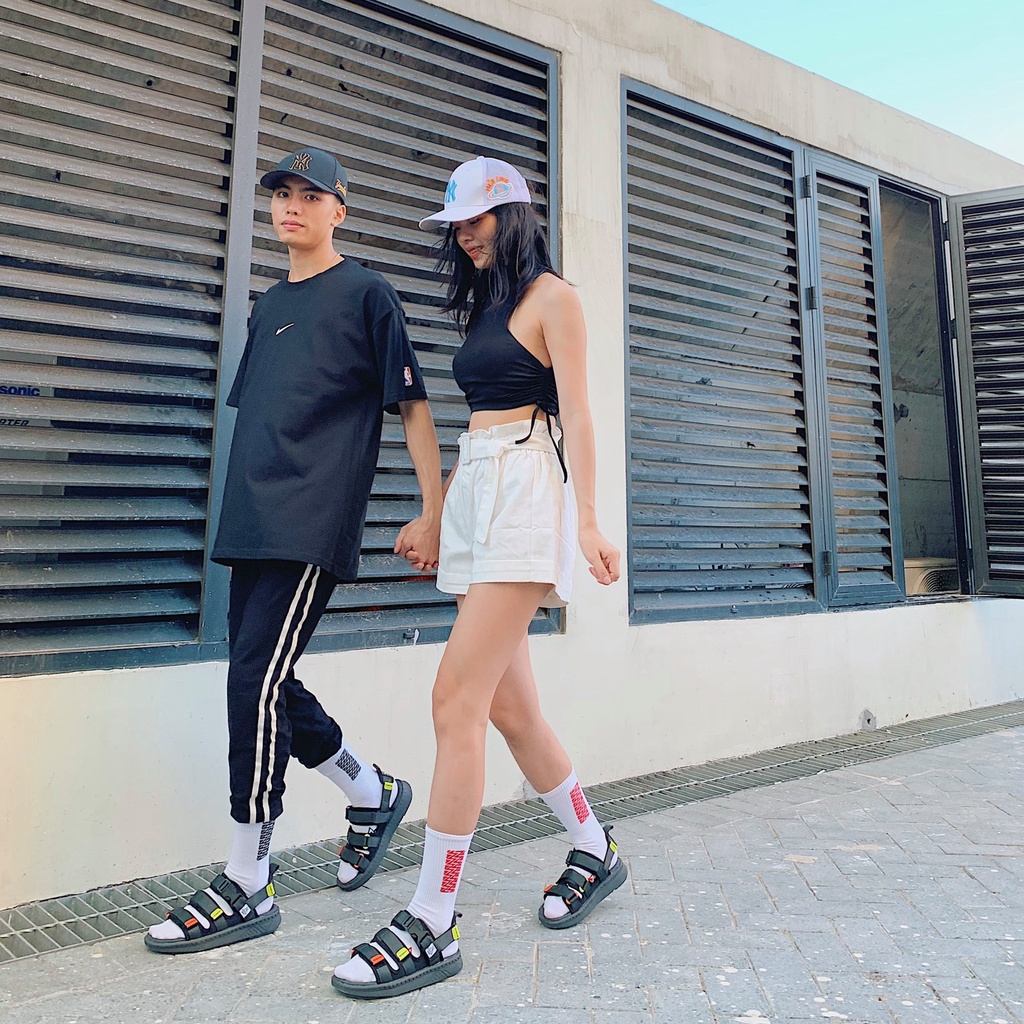 Giày Sandal ZX Nam Nữ Màu Grey Color - Ver 2 in The City Light