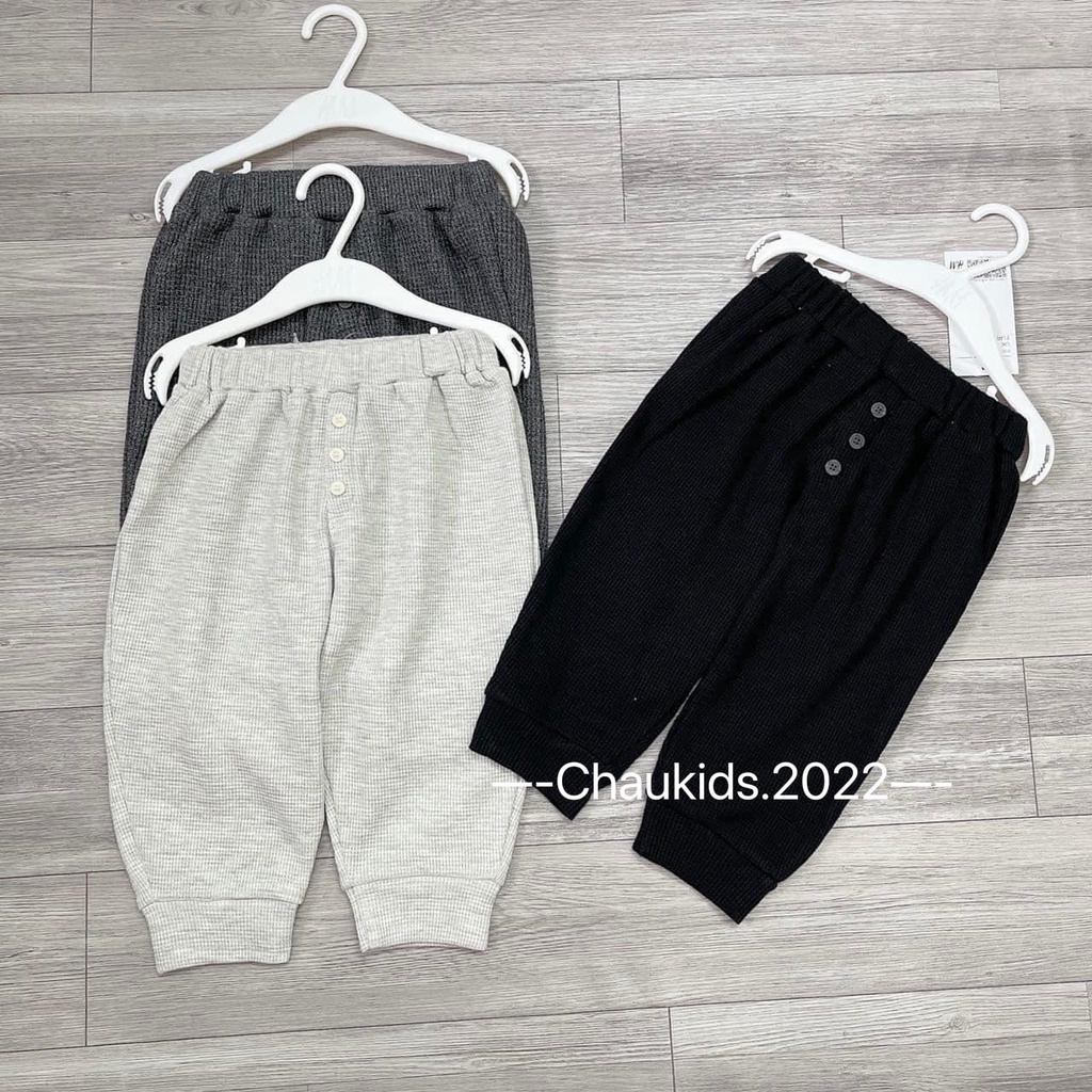 Quần jogger tổ ong 3 cúc bé trai