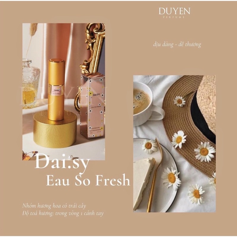 Nước Hoa mini 20ml DAISY Eau So Fresh